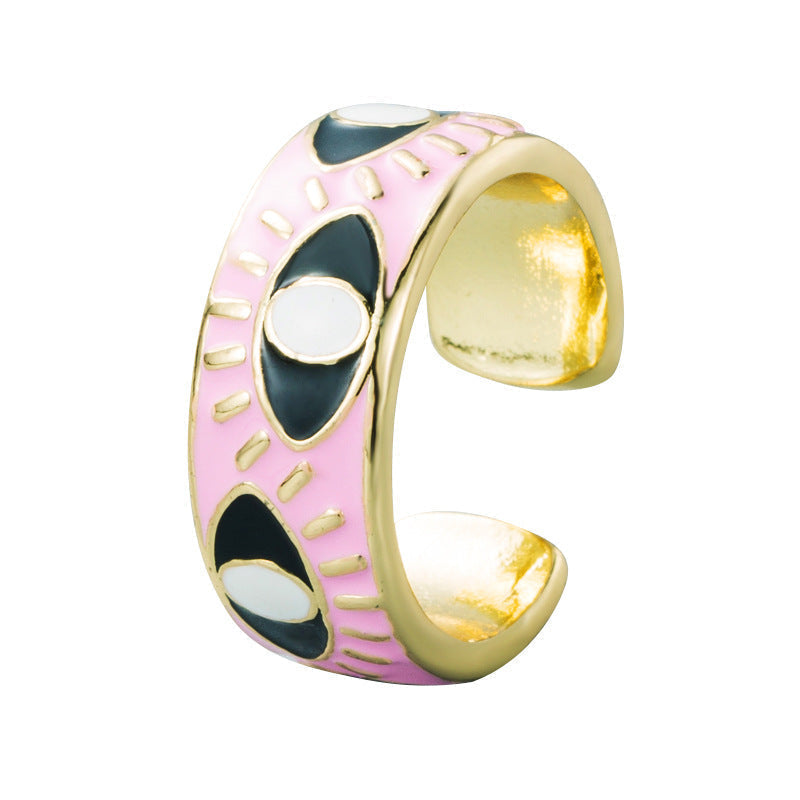 Protection Eye Adjustable Stainless Steel Ring