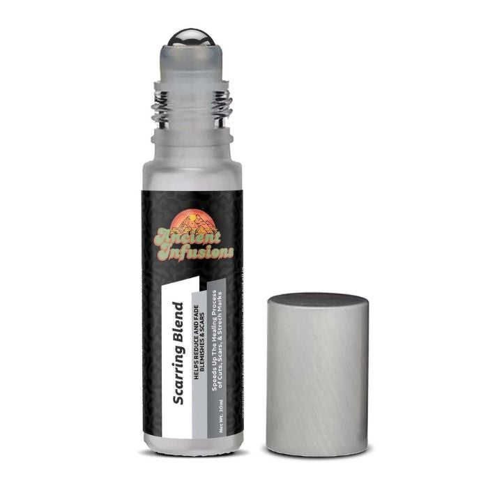 Ancient Infusions Scar Revision Oil Blend Label - Pure & Safe Skincare Solution.