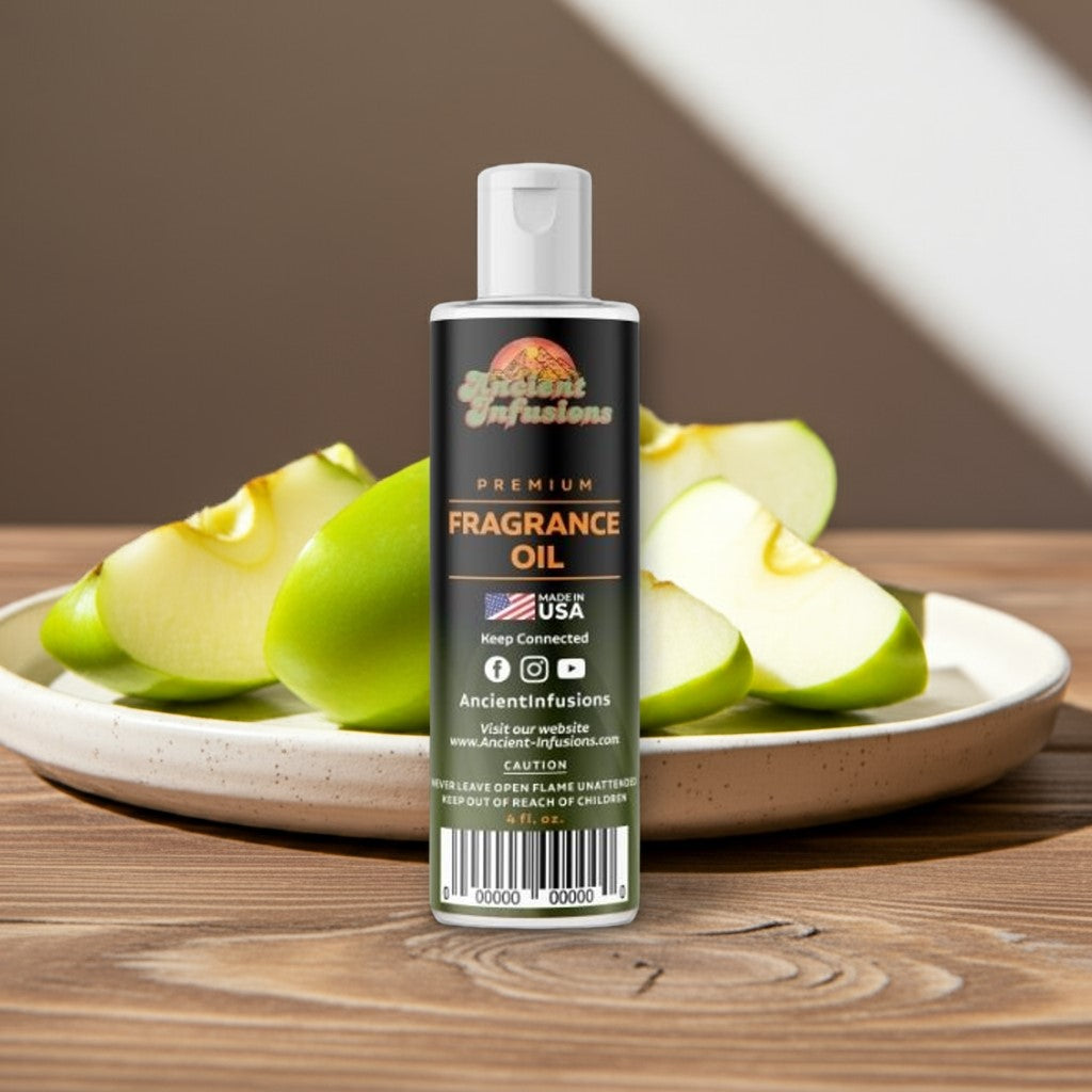 Apple pure uncut fragrance oil bottle β crisp fruity perfume oil by Ancient Infusions.