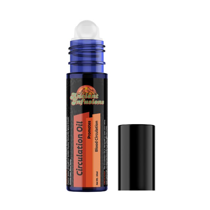 Herbal circulation oil for massage and relaxation