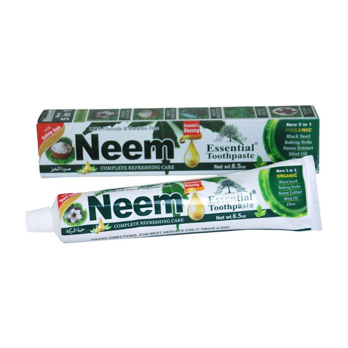 Natural Neem 5-in-1 Fluoride-Free Toothpaste tube