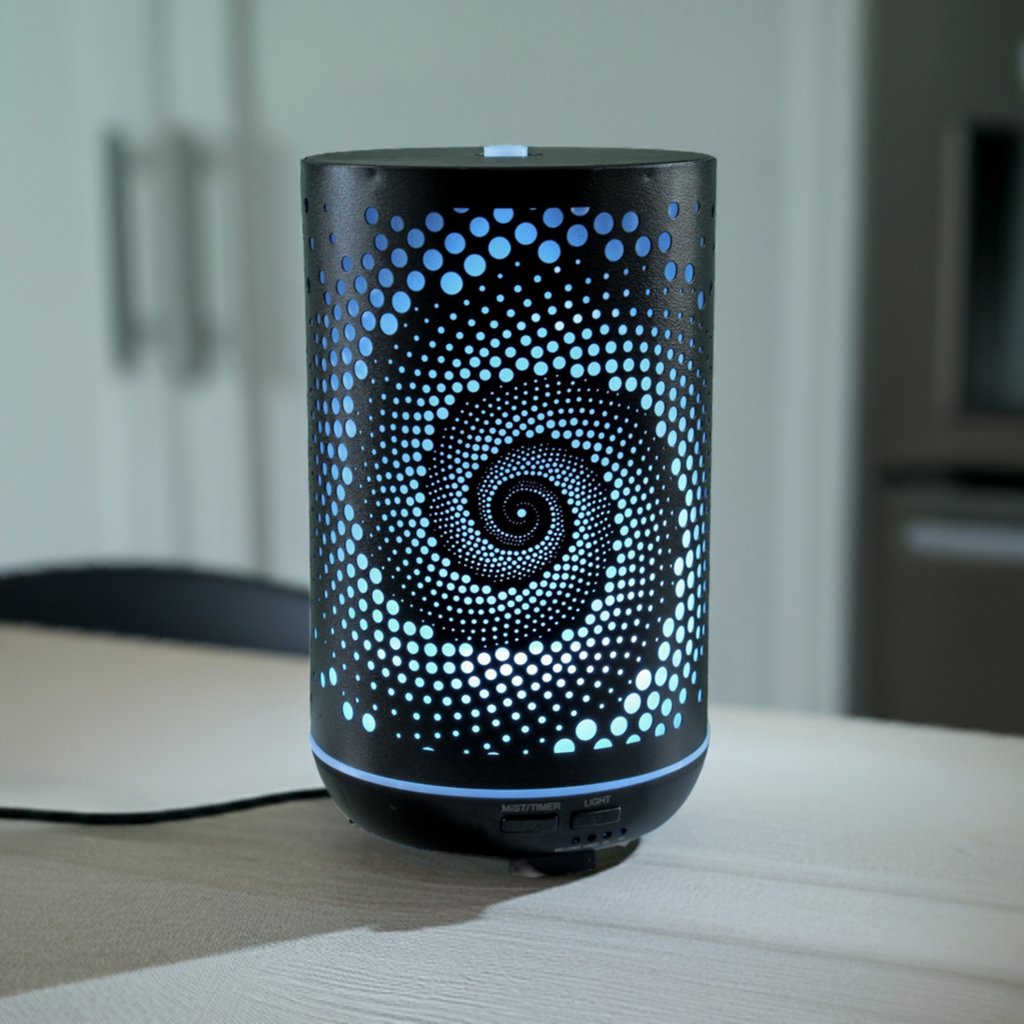 Vortex Aroma Diffuser β 300 ml Tank with Color-Changing LED, Best Aroma Air Diffuser for Home and Aromatherapy.