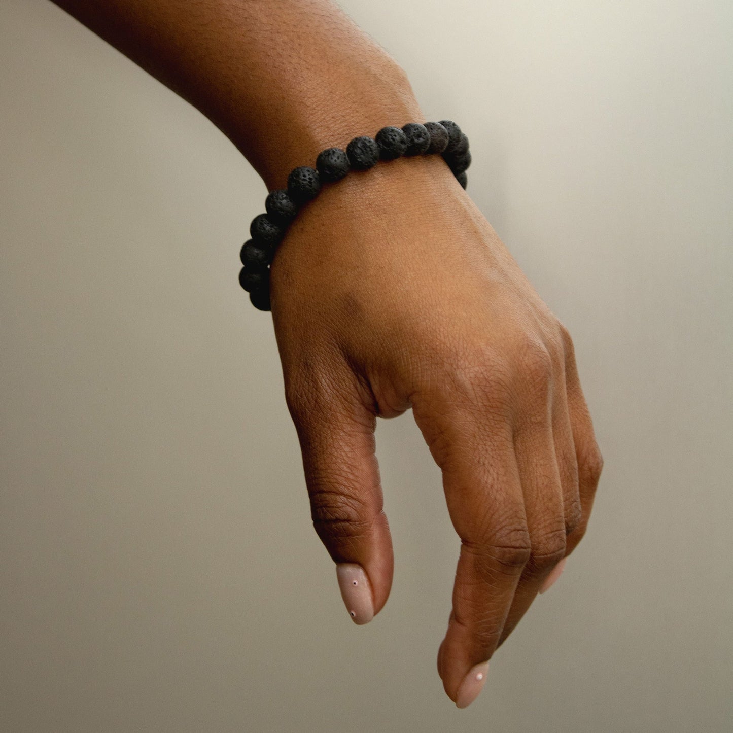 Lava Stone Bracelet for Men and Women â Real Beaded Elastic Healing Crystal Jewelry.