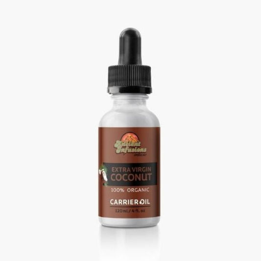 Experience the Health Benefits and Versatile Uses of Ancient Infusions Extra Virgin Coconut Carrier Oil - A Natural Elixir for Skin and Wellness.