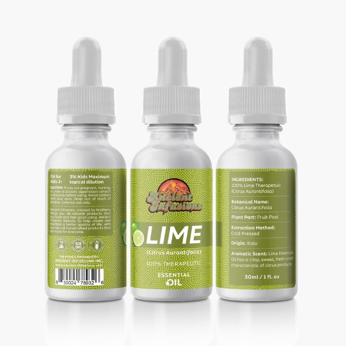 Discover the Benefits and Uses of Lime Therapeutic Essential Oil by Ancient Infusions: Nature's Zest for Refreshment and Rejuvenation.
