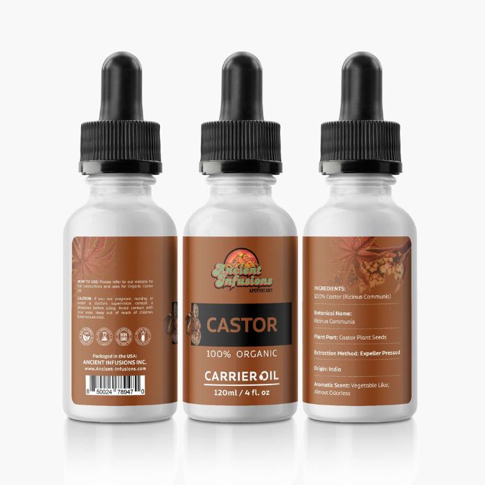 Castor Carrier Oil by Ancient Infusions: Discover the Nourishing Benefits and Various Uses for Healthy Skin and Hair.