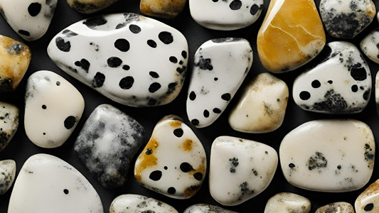 Dalmatian Jasper Crystal Benefits: Playfulness, Grounding, Protection, Emotional Healing.