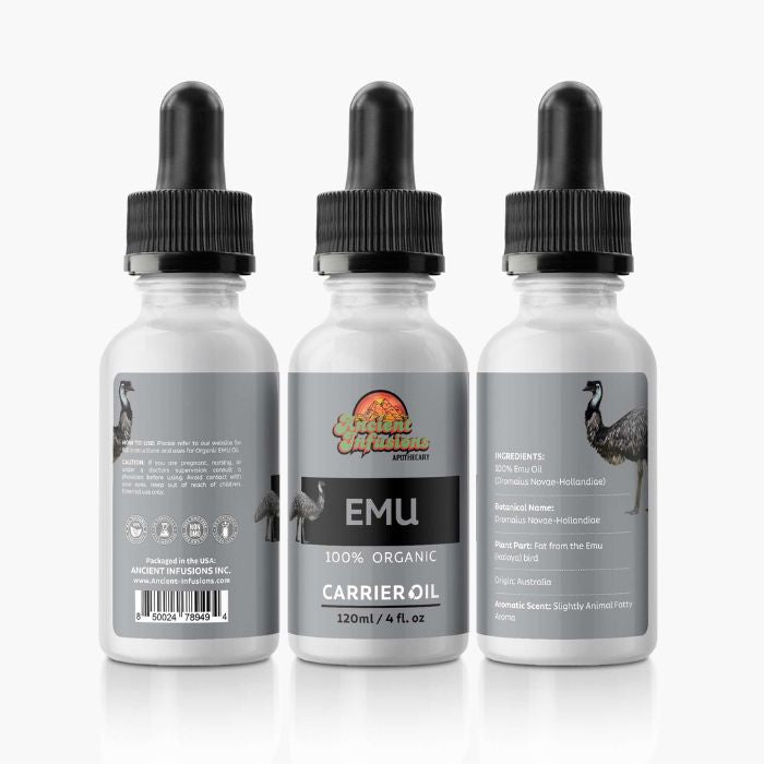 Emu Carrier Oil by Ancient Infusions: Unlock the Nourishing Benefits and Various Uses for Radiant Skin and Holistic Well-being.