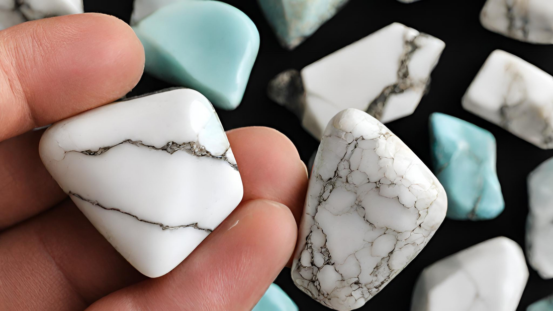 Howlite Crystal Benefits: Calming, Patience, Stress Relief, Emotional Healing.