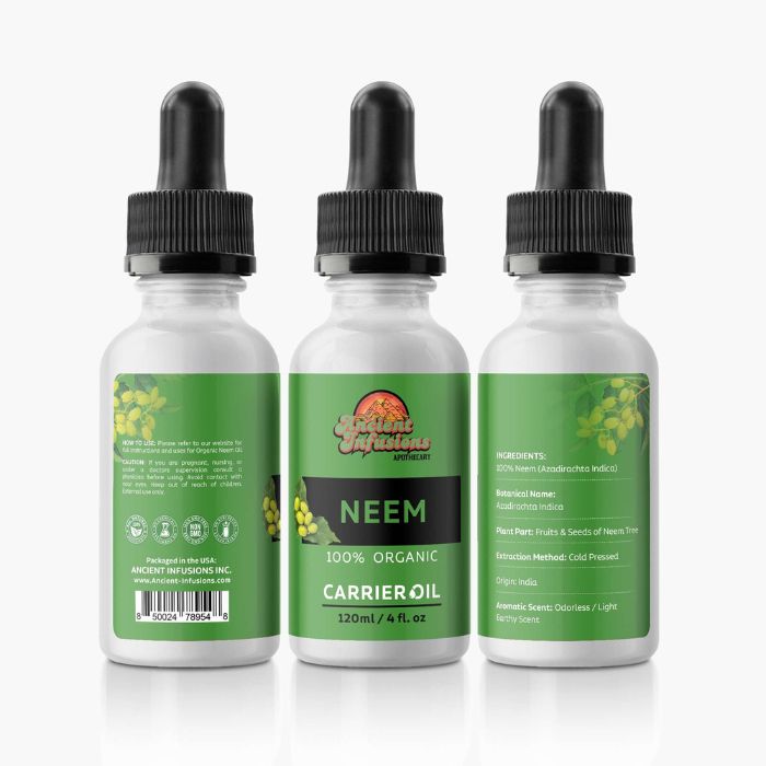 Neem Carrier Oil by Ancient Infusions: Unlock the Nourishing Benefits and Various Uses for Radiant Skin and Holistic Well-being.