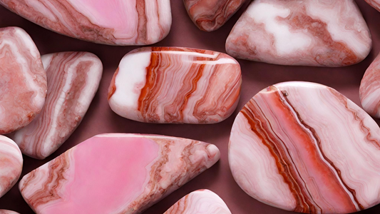 Pink Zebra Jasper Crystal Benefits: Joy, Compassion, Emotional Healing, Balance.