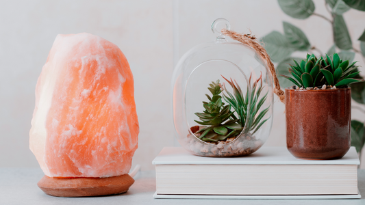 Radiant Ambiance: Benefits of Himalayan Salt Lamps for Health and Wellness, Illuminating Glow.