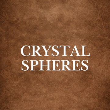 Crystal Spheres Collection featuring various natural crystal spheres as elegant decor centerpiece.