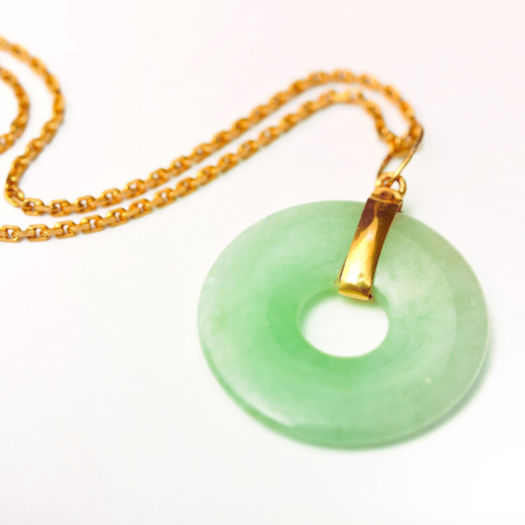 Genuine Jade Necklace Collection by Ancient Infusions – Real Jade Gold and Stainless Steel Necklaces for Men and Women.