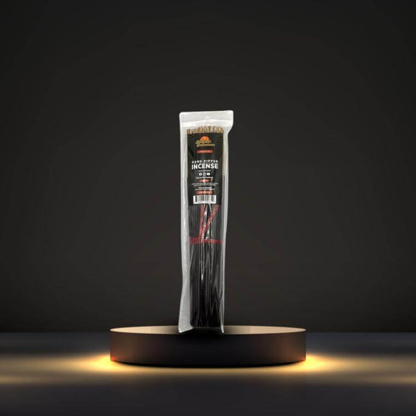 Ancient Infusions' hand-dipped incense sticks, perfect for meditation, relaxation, and home fragrance. Made from chemical-free, all-natural bamboo sticks and infused with premium uncut oils for a long-lasting, aromatic experience.