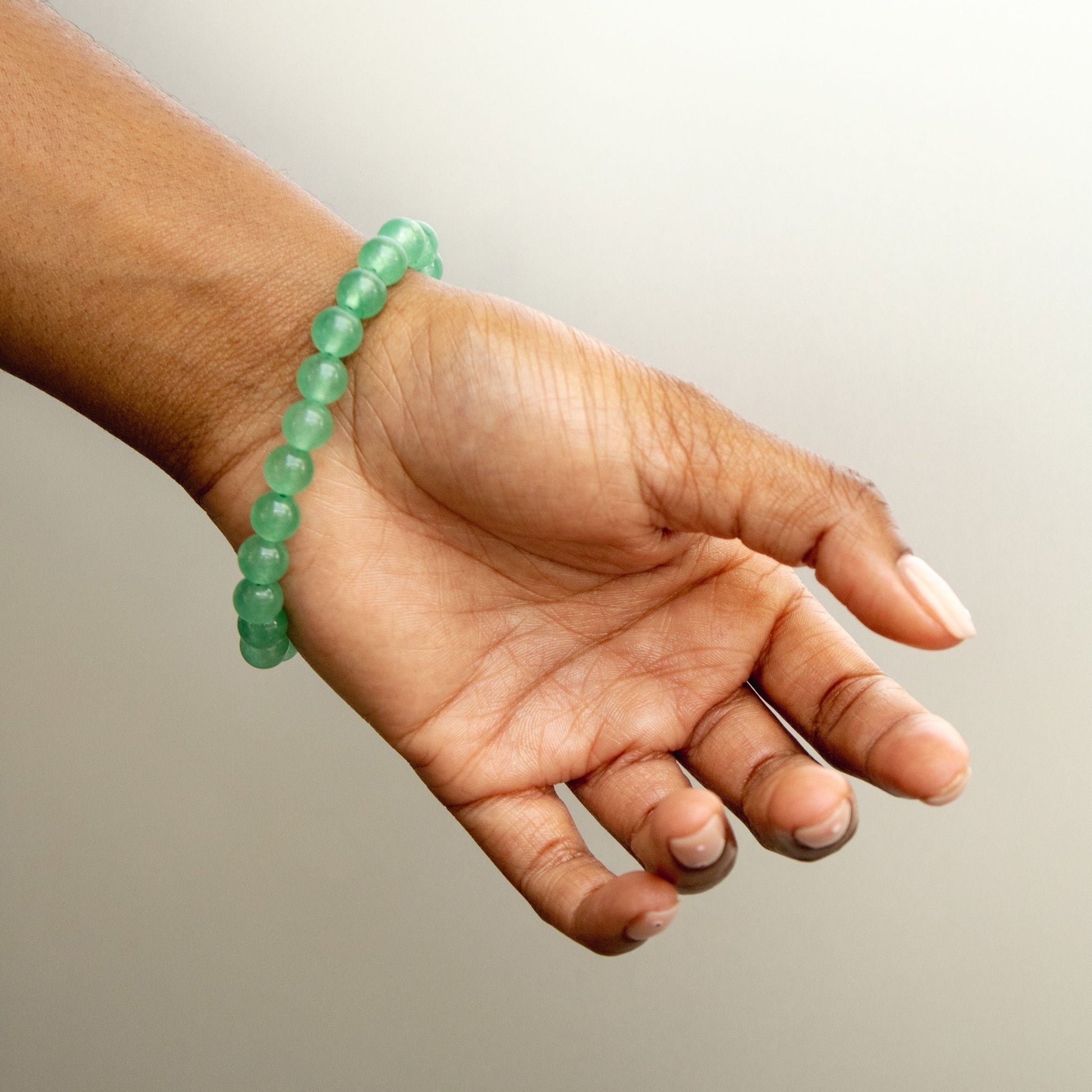 Green Aventurine Elastic Crystal Bracelet