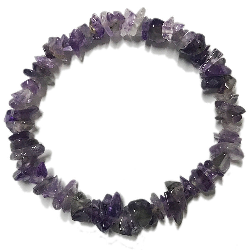 Amethyst Elastic Crystal Bracelet