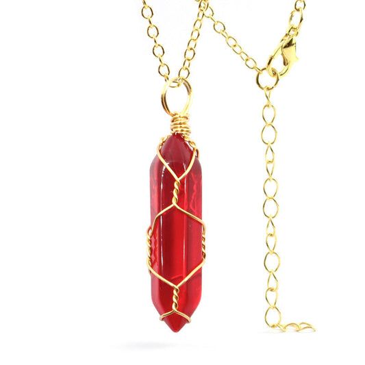 Ancient Infusions Carnelian Vitality Pendant - Genuine Gemstone on Stainless Steel Chain. Ignite energy and radiate confidence with Carnelian.