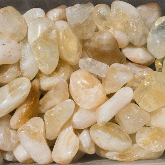 Ancient Infusions Citrine Healing Stones - Crystal Tumbles for Mood Boost, Abundance, and Holistic Well-Being.