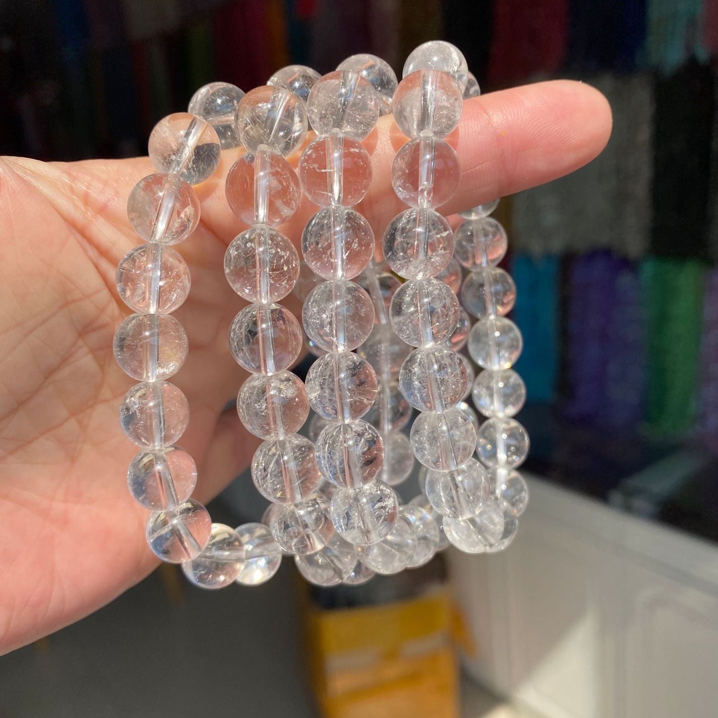 Clear Quartz Elastic Crystal Bracelet