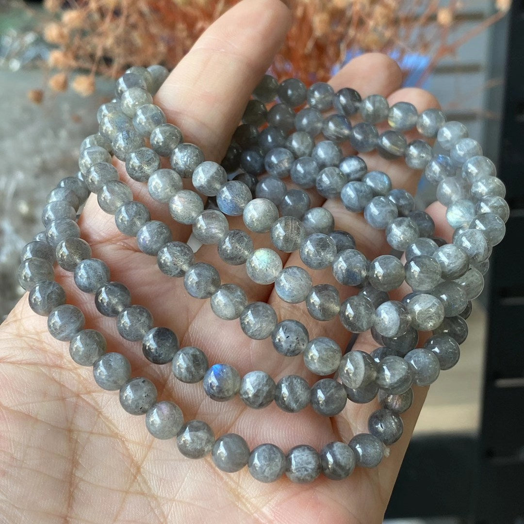 Labradorite Elastic Crystal Bracelet