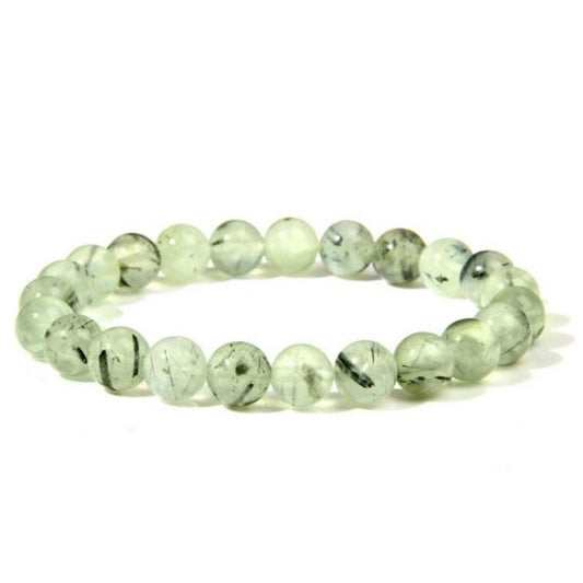 Prehnite Elastic Crystal Bracelet