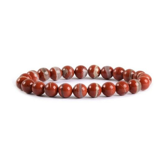 Red Jasper Elastic Crystal Bracelet