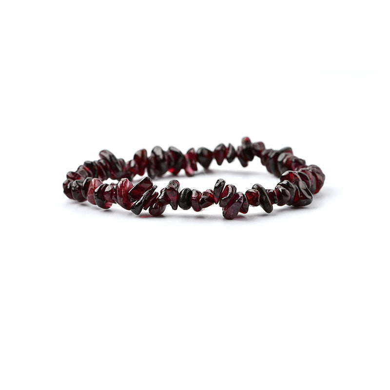 Red Garnet Elastic Crystal Bracelet