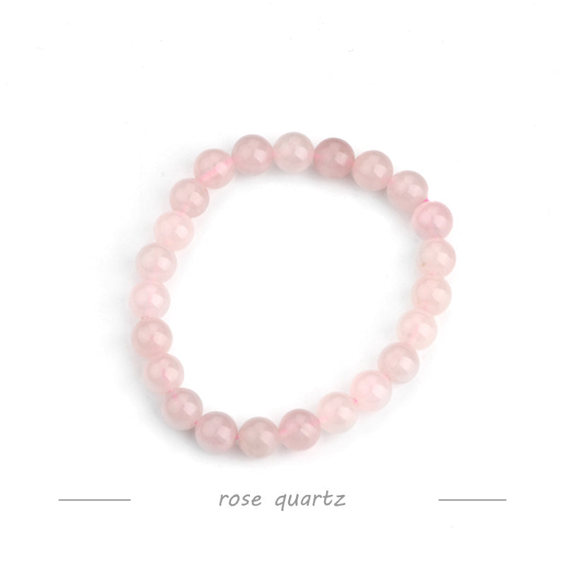 Rose Quartz Elastic Crystal Bracelet