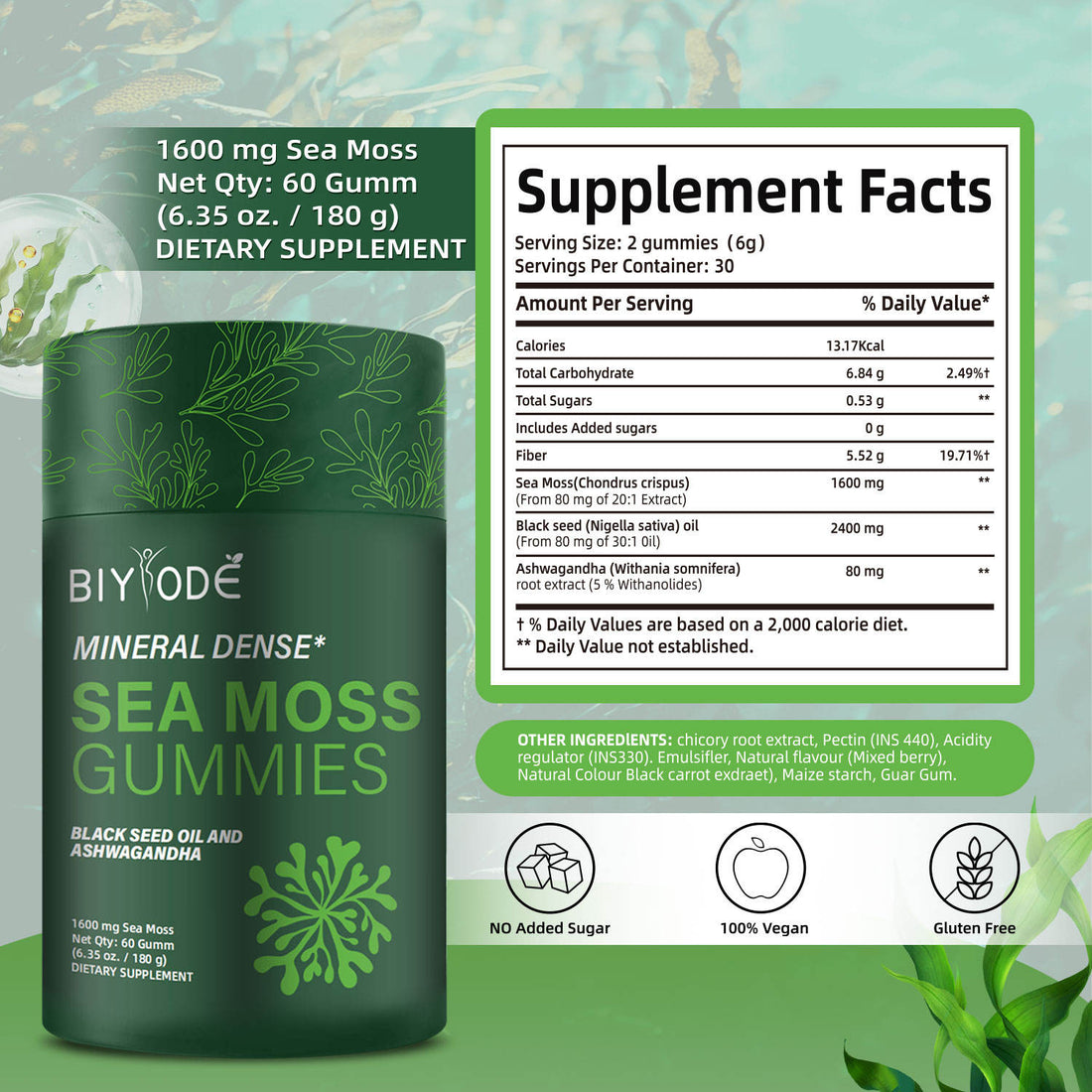 Sea Moss Gummies - 30 Day
