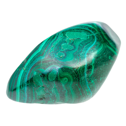   Malachite is an important protection stone.  Malachite absorbs negative energies and pollutants, picking them up from the atmosphere and from the body.  Guards against radiation and clears electromagnetic pollution.  Malachite clears and activates the c