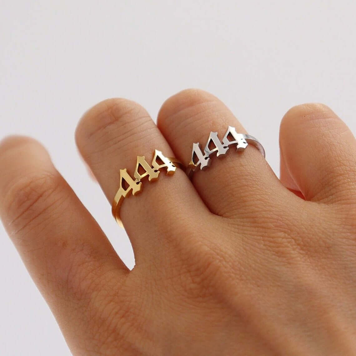 Angel Number Rings Stainless Steel – Adjustable – Ancient Infusions