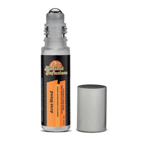 Ancient Infusions Clear Skin Oil Blend Label - Pure & Holistic Skincare.