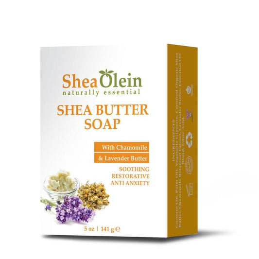 Soothe, Restore, and Relax with Ancient Infusions Chamomile Lavender Shea Butter Soap - A Tranquil Bathing Experience.