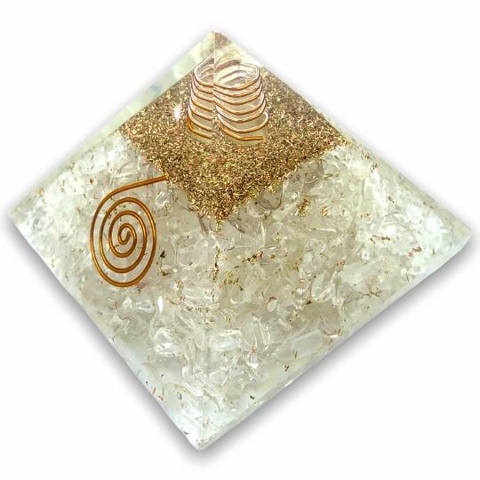 Ancient Infusions Clear Quartz Orgonite - Create a harmonious space with the powerful combination of clear quartz and orgonite.