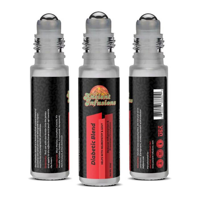 Ancient Infusions Diabetic Herbal Remedy Oil - Pure and Supportive Blend for Diabetes Management.