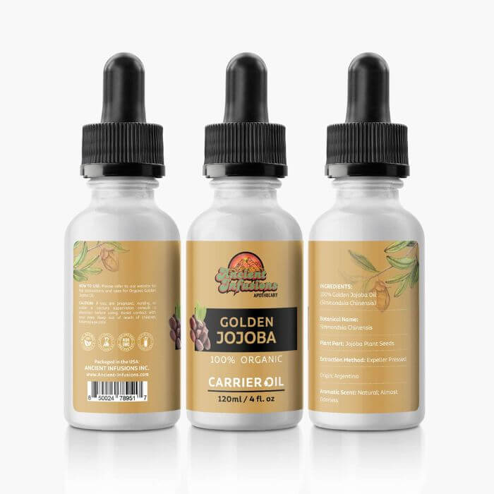 Radiant Skin - Golden Jojoba Carrier Oil by Ancient Infusions.