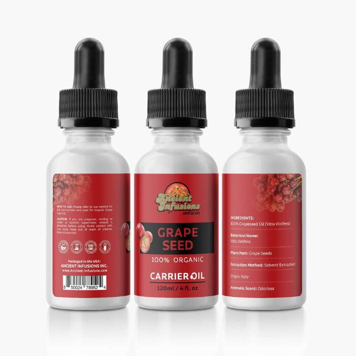 Radiant Skin - Grapeseed Oil by Ancient Infusions.