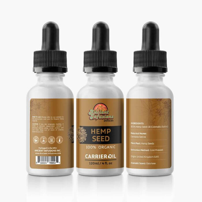 Radiant Skin - Hempseed Carrier Oil by Ancient Infusions.