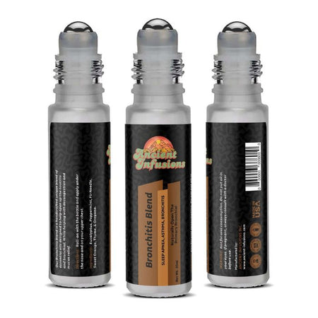 Ancient Infusions Bronchitis Essential Oil Blend - Natural Relief for Respiratory Comfort.