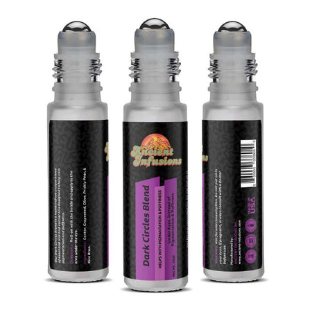 Ancient Infusions Dark Circles Blend Essential Oil Blend - Natural and Organic Relief for Tired Eyes.