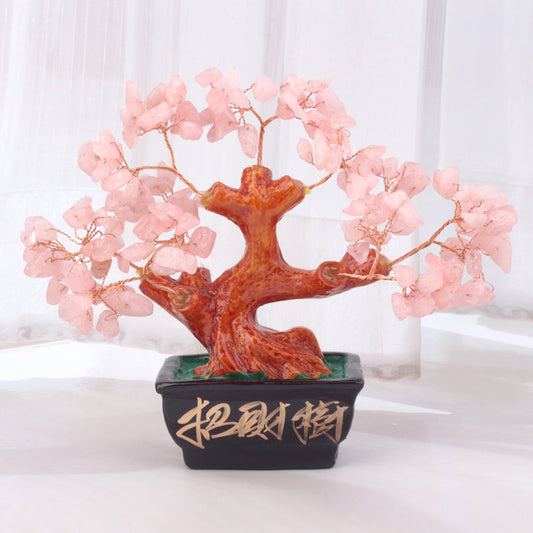 Experience the blossoming of love with our Rose Quartz Bonsai Crystal Tree. Hand-wired with over 150 rose quartz crystals, it radiates love, harmony, and positive energy.