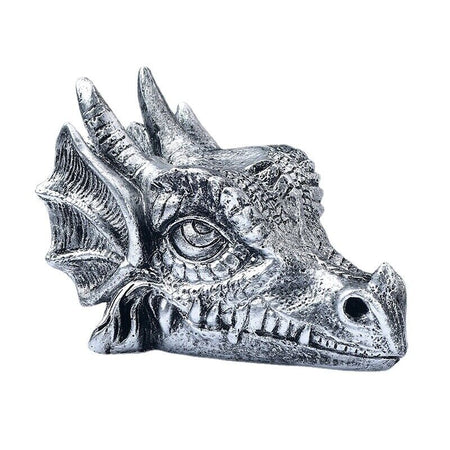 Ancient Infusions - Unlock mystic energies with our Silver Dragon Sphere Stand.