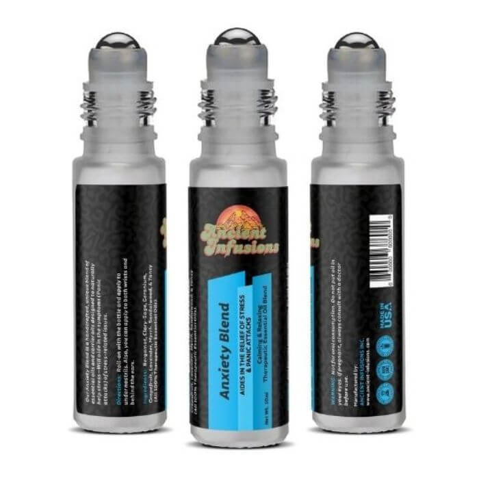 Ancient Infusions Anxiety Herbal Remedy Oil for Stress - Powerful Natural Ingredients for Tranquil Living.