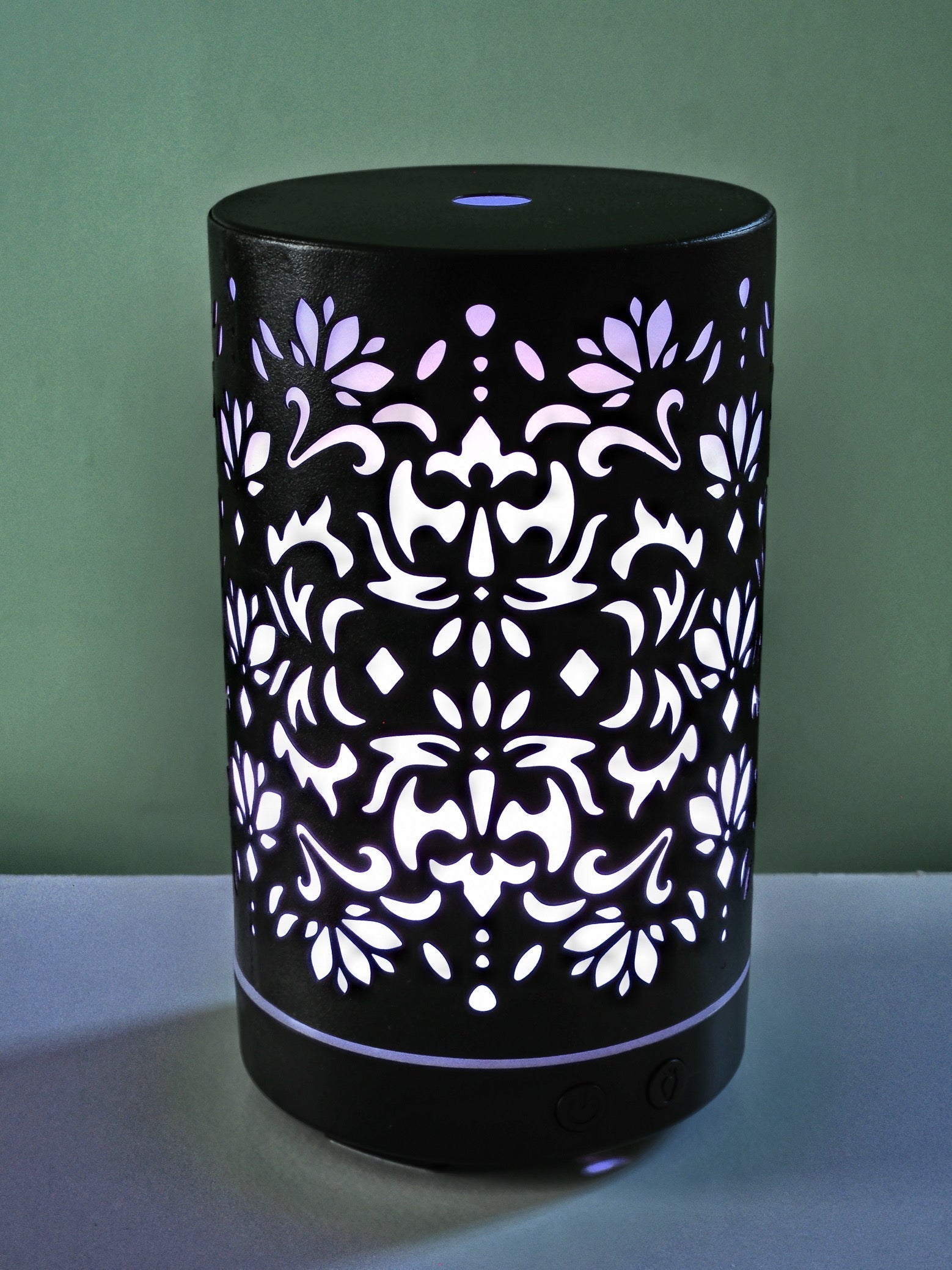 Wellness Essential Oils Diffuser with Lotus Flower by Ancient Infusions.