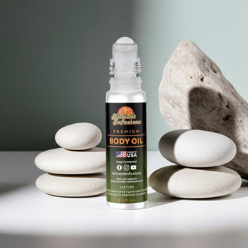 Bond No 9 Beekman Place  inspired pure uncut body oil displayed on product set