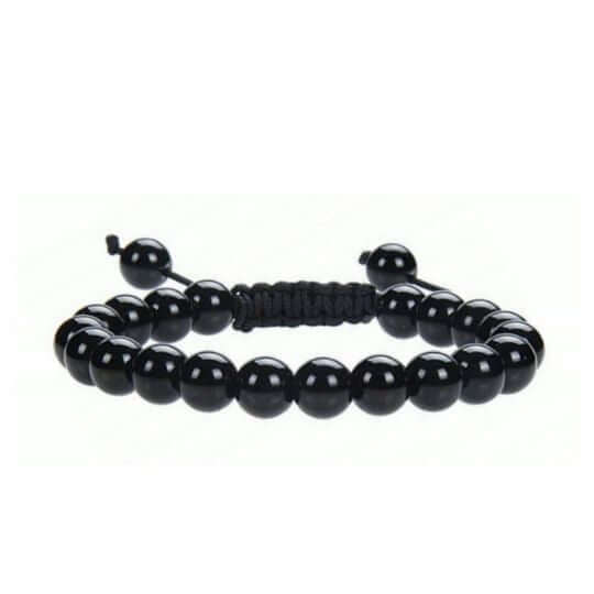 Black Obsidian Energy Bracelet - Adjustable – Grounding and Protective Energy Accessory.