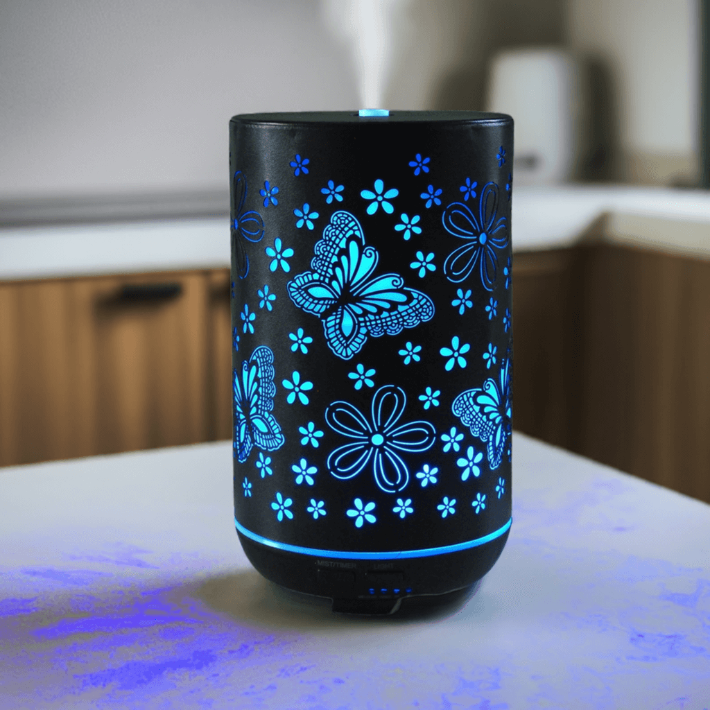 Butterfly Starry Night Aroma Diffuser – 300 ml Tank with LED Color-Changing Feature, Best Aroma Air Diffuser for Home and Wellness.