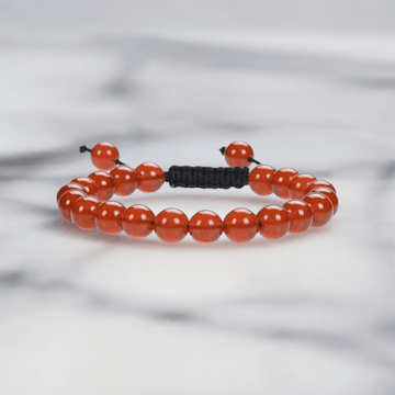 Carnelian Energy Bracelet - Adjustable  - Healing Properties and Motivation Benefits.