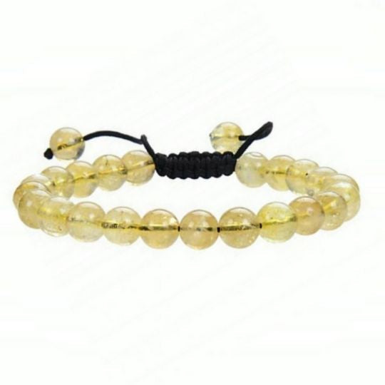 Citrine Adjustable Rope Bracelet - Healing Properties and Abundance Benefits.